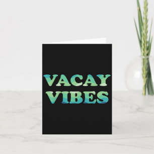 Tarjeta Vacaciones Vacay Vibes Tropical Beach Family Summe