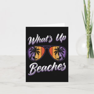 Tarjeta Vacaciones Whats Up Beach Funny Spring Break