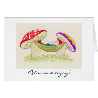 Tarjeta Vacationing del gnomo