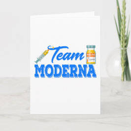 Tarjeta Vacuna divertida de Team Moderna