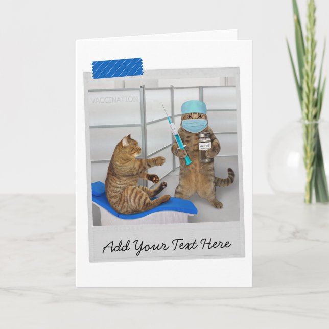 Tarjeta Vacunación Funny de CACHI para Gato médico (Anverso)