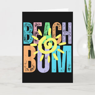 Tarjeta Vagabundo de la Playa Verano Ajetreado Vida de Pla