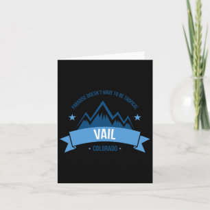 Tarjeta Vail Colorado Esquí Resort Vacation T Shirt Snowb