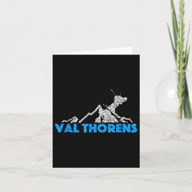 Tarjeta Val Thorens Skip Snowboard France Resort Dist (Anverso)