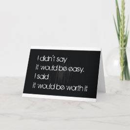 Tarjeta Vale la pena