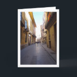 Tarjeta Valencian Portrait, Valencia City, España<br><div class="desc">Valencian Portrait,  Valencia City,  España Greeting Card. You can easily customize this product for free if you would like to add wording or change the color of the background.</div>