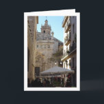 Tarjeta Valencian Street Portrait, España<br><div class="desc">Valencian Street Portrait,  España Greeting Card. You can easily customize this product for free if you would like to add wording or change the color of the background.</div>