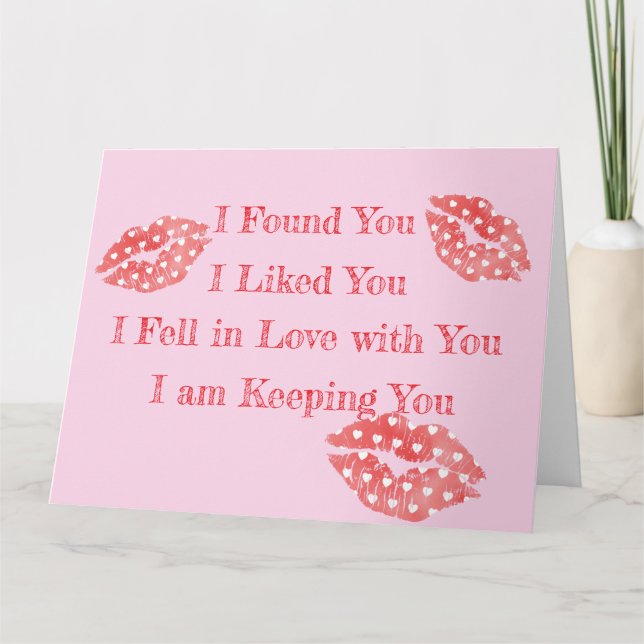 Tarjeta Valentijn Wenskaart (Anverso)