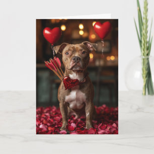 Tarjeta Valentín Terrier Americano Romántico