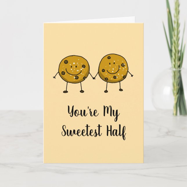 Tarjeta Valentine Chocolate Chip Cookie Pair (Anverso)