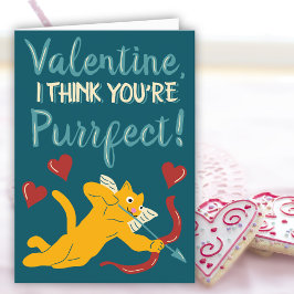 Tarjeta Valentine creo que eres un amante del gato perfect