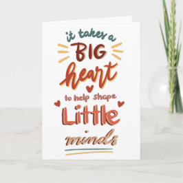 Tarjeta Valentine de aprecio docente