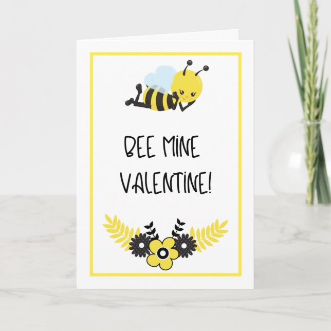 Tarjeta Valentine de Bee Mine (Anverso)