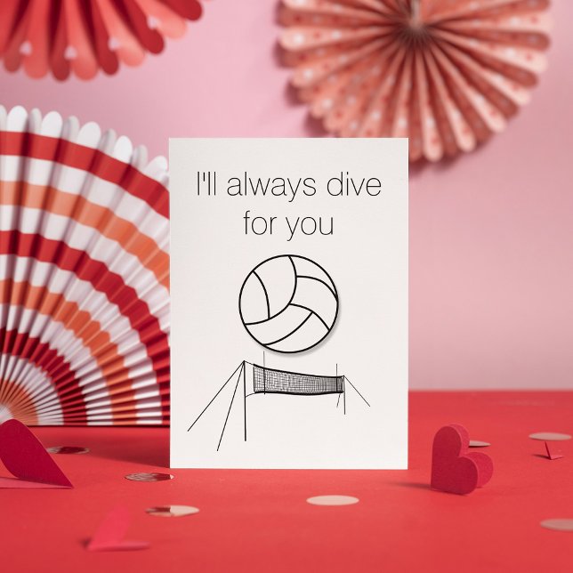Tarjeta Valentine de voleibol (Subido por el creador)