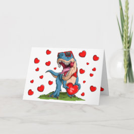 Tarjeta Valentine Dinosaur