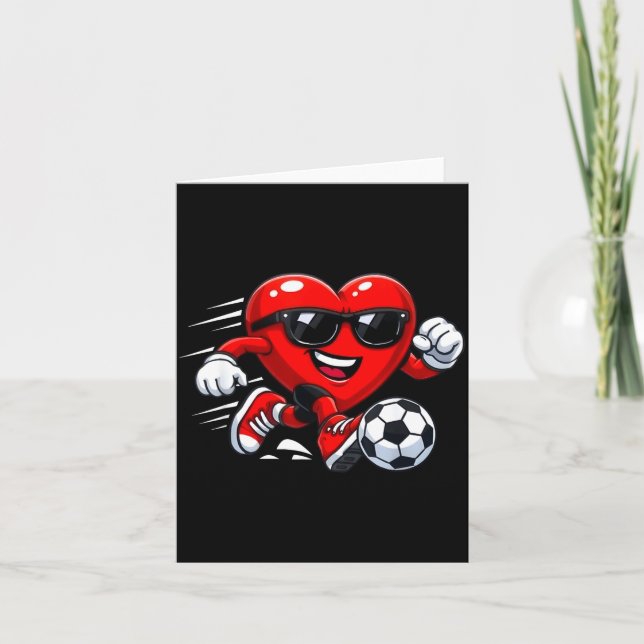 Tarjeta Valentine Fútbol Corazón Drip Srt Amor San Valentí (Anverso)
