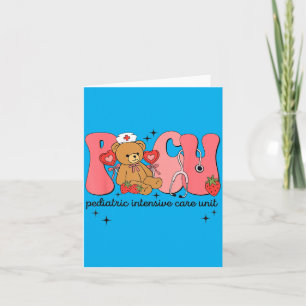 Tarjeta Valentine Picu Enfermera Oso Pediatría Intensivo