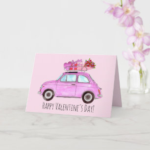 Tarjeta Valentine Retro Fiat 500