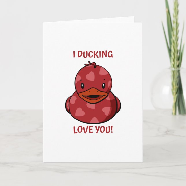 Tarjeta Valentine Rubber Duck (Anverso)