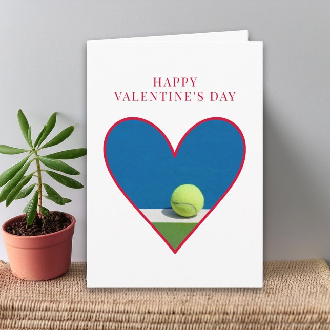 Tarjeta Valentine’s Day for Him - Tennis Heart Love (Subido por el creador)