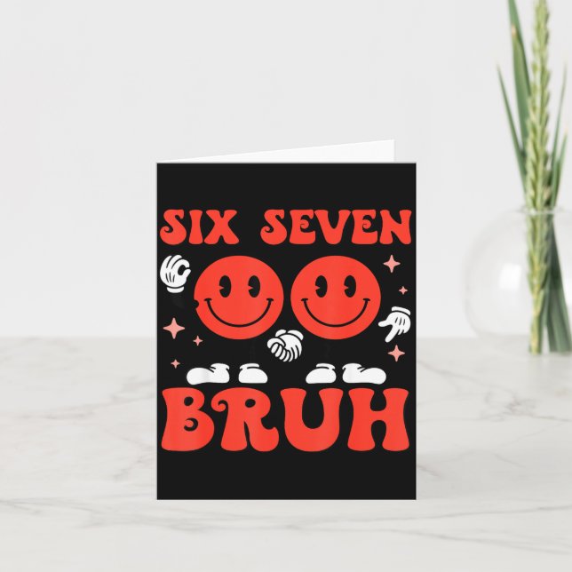 Tarjeta Valentine’s Day Funny 67 Meme Six Seven 6 7 Valent (Anverso)