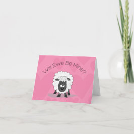 Tarjeta Valentine Sheep