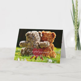 Tarjeta Valentine Teddy Bears