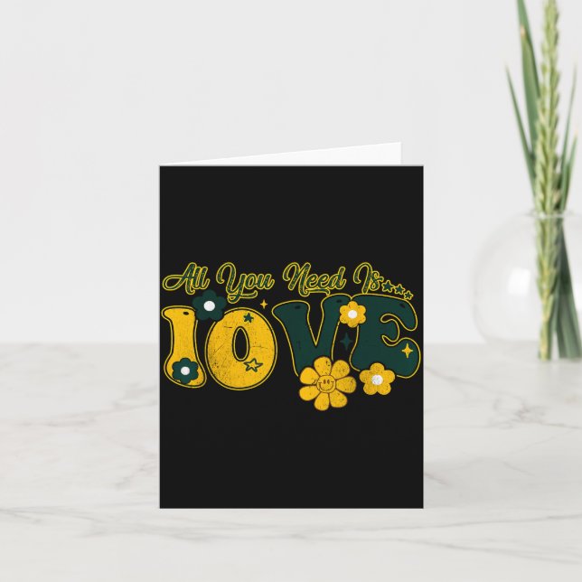 Tarjeta Valentine's Day All You Need Is 10ve Love Funny Me (Anverso)