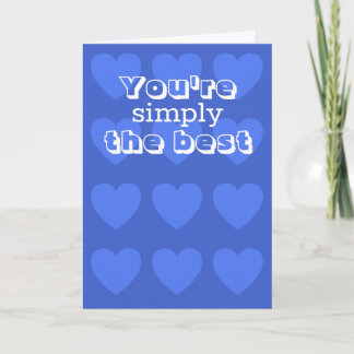 Tarjeta Valentines day card w/ blue hearts by Jo Images