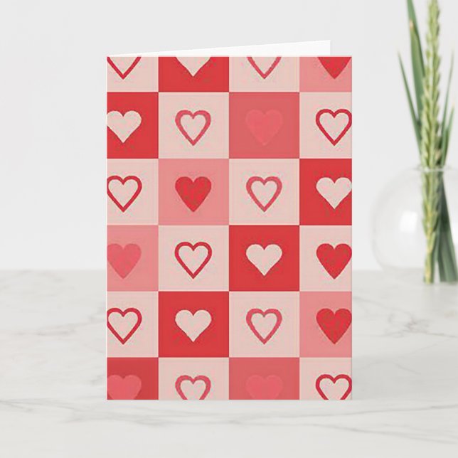 Tarjeta Valentines Day Hearts Card (Anverso)