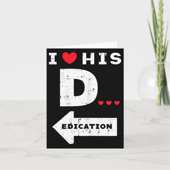 Tarjeta Valentines Day I Love His Dedication Matching Coup (Anverso)