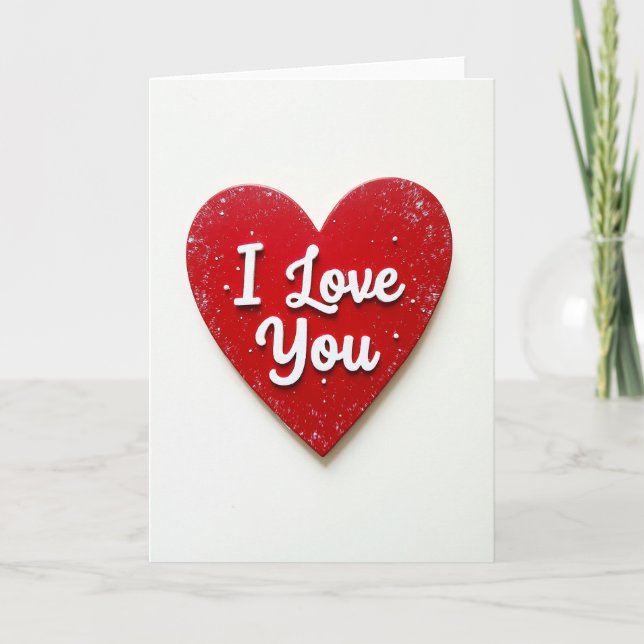 Tarjeta Valentines Day I Love You Card (Anverso)
