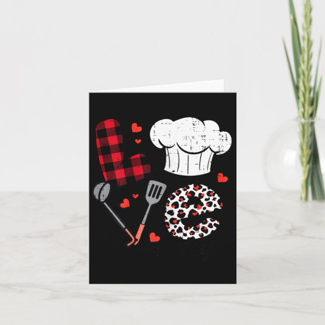 Tarjeta Valentines Day Love Lunch Lady Life School Cafeter (Anverso)