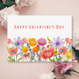 Tarjeta Valentine's for Best Friend - Flowers and Love