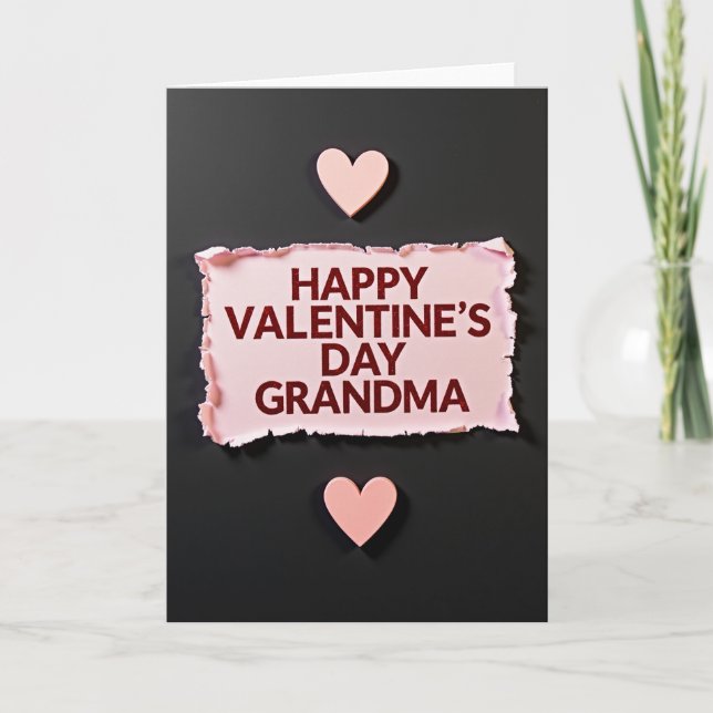 Tarjeta Valentines Grandma Love Card (Anverso)
