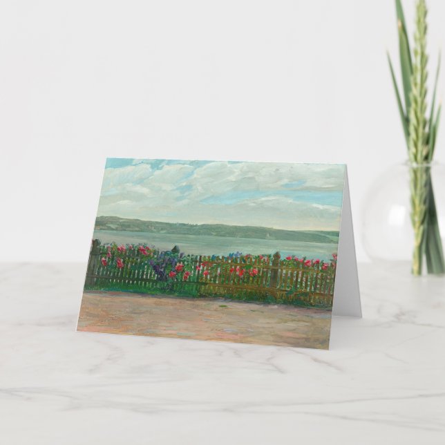 Tarjeta Valla Rosa en el lago Starnberg | Wilhelm Trübner (Anverso)