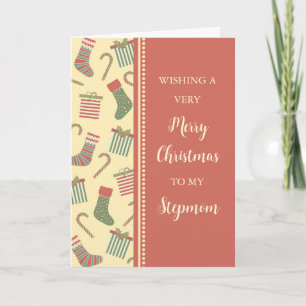 Tarjeta Vallas y regalos Stepmom Feliz Navidad