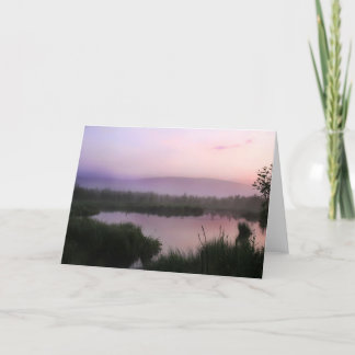 Tarjeta Valle brumoso