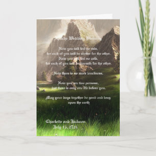 Tarjeta Valle de la bendición de la boda de Apache