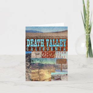 Tarjeta Valle de la Muerte, CA: 282' por debajo del nivel