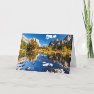 Tarjeta Valle de Yosemite en caída