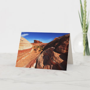 Tarjeta Valle del Fuego, Ola de Fuego 4, en blanco dentro