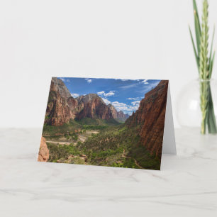 Tarjeta Valle en el Parque Nacional de Zion