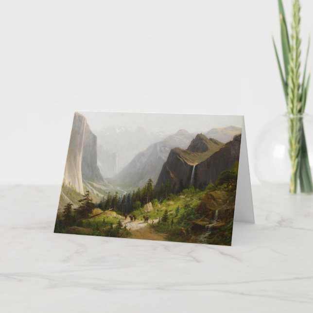 Tarjeta Valle Yosemite, CA | Frederick Ferdinand Schafer (Anverso)
