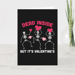 Tarjeta Valloween San Valentín Muerto por Dentro Divertido