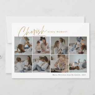 Tarjeta Valorar cada momento el collage de fotos moderno