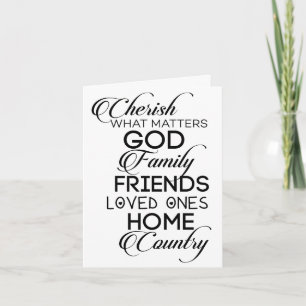 Tarjeta Valorar lo que importa