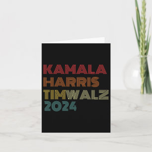 Tarjeta Vals 2024 Elecciones Kamala Harris Tim Waltz 2024 