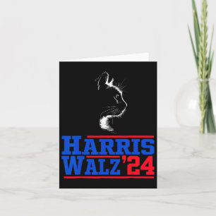 Tarjeta Vals 2024 Elecciones Kamala Harris Tim Waltz 2024