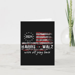 Tarjeta Vals 2024 Kamala Elecciones 2024 We&#'; no se van